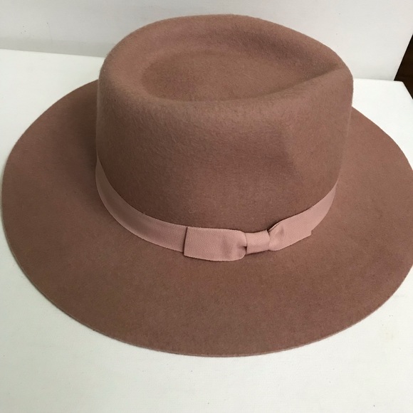 Lucky Brand  100% Wool Fedora wide brim Hat NWOT - Picture 2 of 7